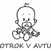 Nalepka Otrok v avtu T0036