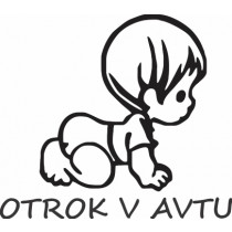 Nalepka Otrok v avtu T0053