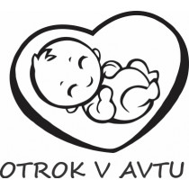 Nalepka Otrok v avtu T0058