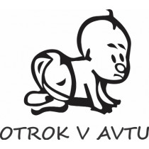 Nalepka Otrok v avtu T0065