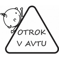 Nalepka Otrok v avtu T0085