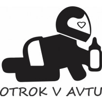 Nalepka Otrok v avtu T0096