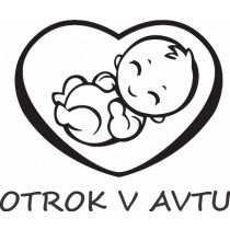 Nalepka Otrok v avtu T0099