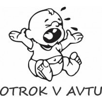 Nalepka Otrok v avtu T0104