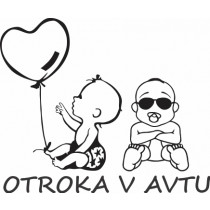 Nalepka Otroka v avtu T0107