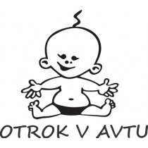 Nalepka Otrok v avtu T0112