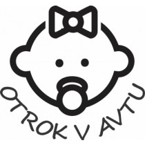 Nalepka Otrok v avtu T0118