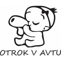 Nalepka Otrok v avtu T0120