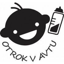 Nalepka Otrok v avtu T0124