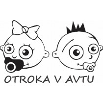 Nalepka Otroka v avtu T0138