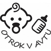 Nalepka Otrok v avtu T0147