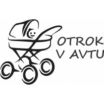 Nalepka Otrok v avtu T0158