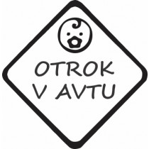 Nalepka Otrok v avtu T0159