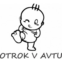 Nalepka Otrok v avtu T0168