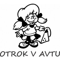 Nalepka Otrok v avtu T0169