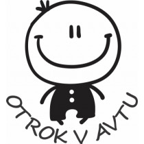 Nalepka Otrok v avtu T0181