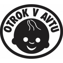 Nalepka Otrok v avtu T0183