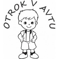 Nalepka Otrok v avtu T0006