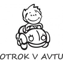 Nalepka Otrok v avtu T0009