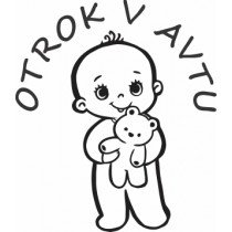 Nalepka Otrok v avtu T0012