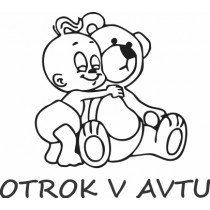 Nalepka Otrok v avtu T0022