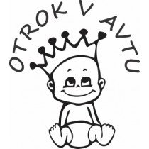 Nalepka Otrok v avtu T0025