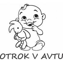 Nalepka Otrok v avtu T0027