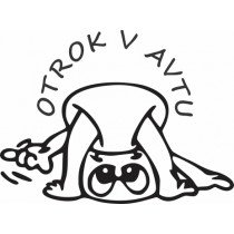 Nalepka Otrok v avtu T0028