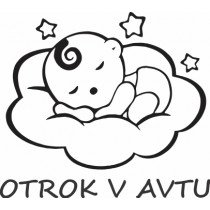 Nalepka Otrok v avtu T0080