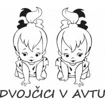 Nalepka Dvojčici v avtu T0137