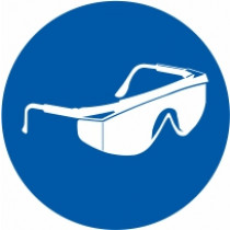 Znak Obvezna uporaba zaščitnih očal