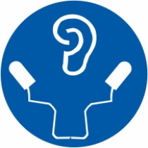 Znak Obvezna uporaba slušalk