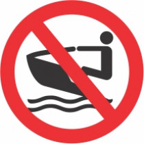 Znak Prepovedana uporaba osebnih plovil