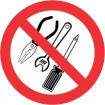 Znak Prepovedana uporaba orodja