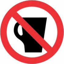 Znak Prepovedan vnos pijače