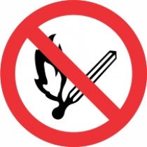 Znak Prepovedana uporaba ognja
