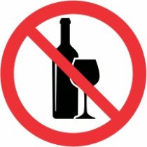 Znak Prepovedan vnos alkohola