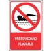 Prepovedano plavanje
