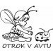 Nalepka Otrok v avtu T0001