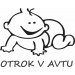 Nalepka Otrok v avtu T0002